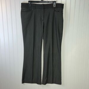 Briggs Women's Comfort Waistband Pants Size 14P Gray Hidden Elastic Stretch